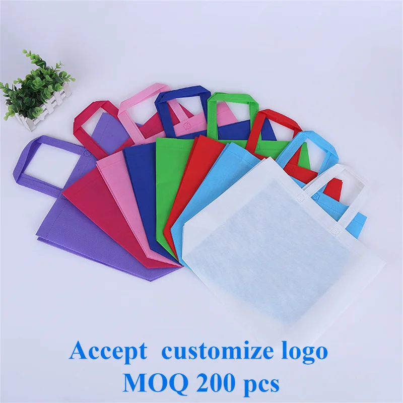 20 pcs Non Woven Bag Shopping Bags Eco Promotional Recyle Tote Custom Make Printed Logo |