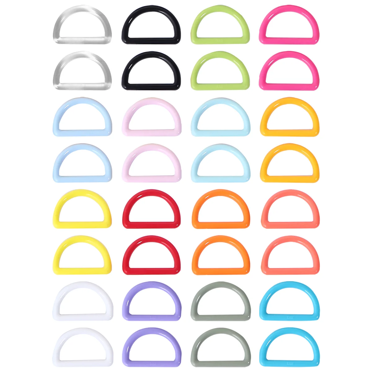 

32Pcs DIY Luggage Bag Accessory Multi-purpose Bag Buckle for Home (Mixed Color)