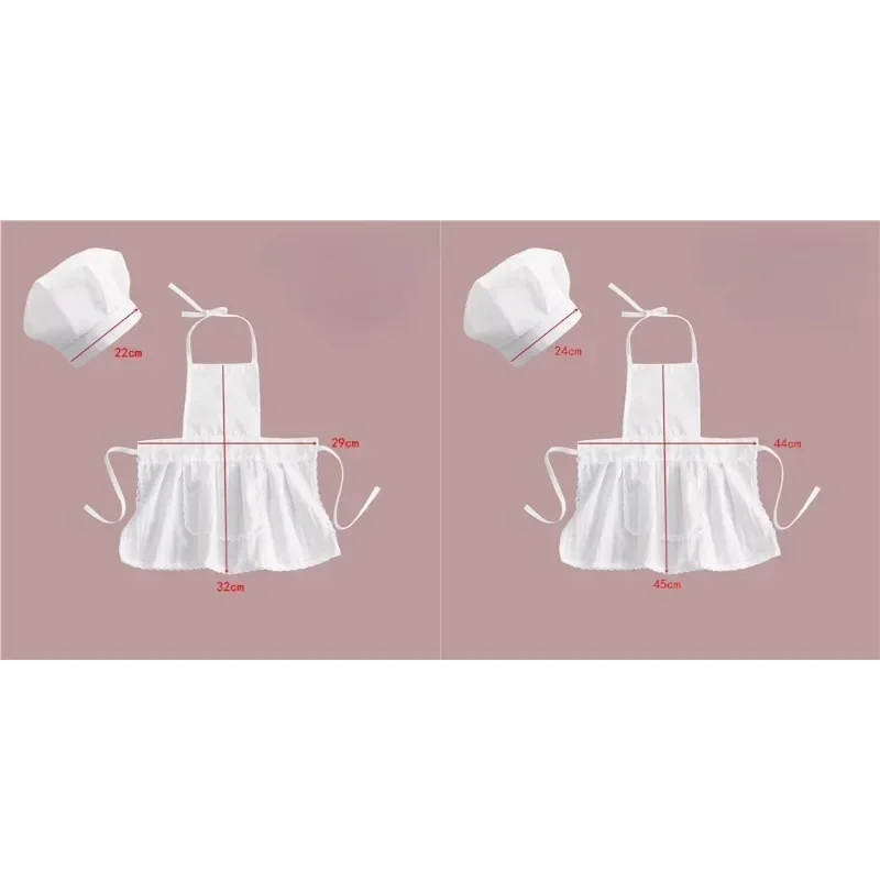 Реквизит для фотосъемки новорожденных новинка 2024 фартук шеф-повара детская