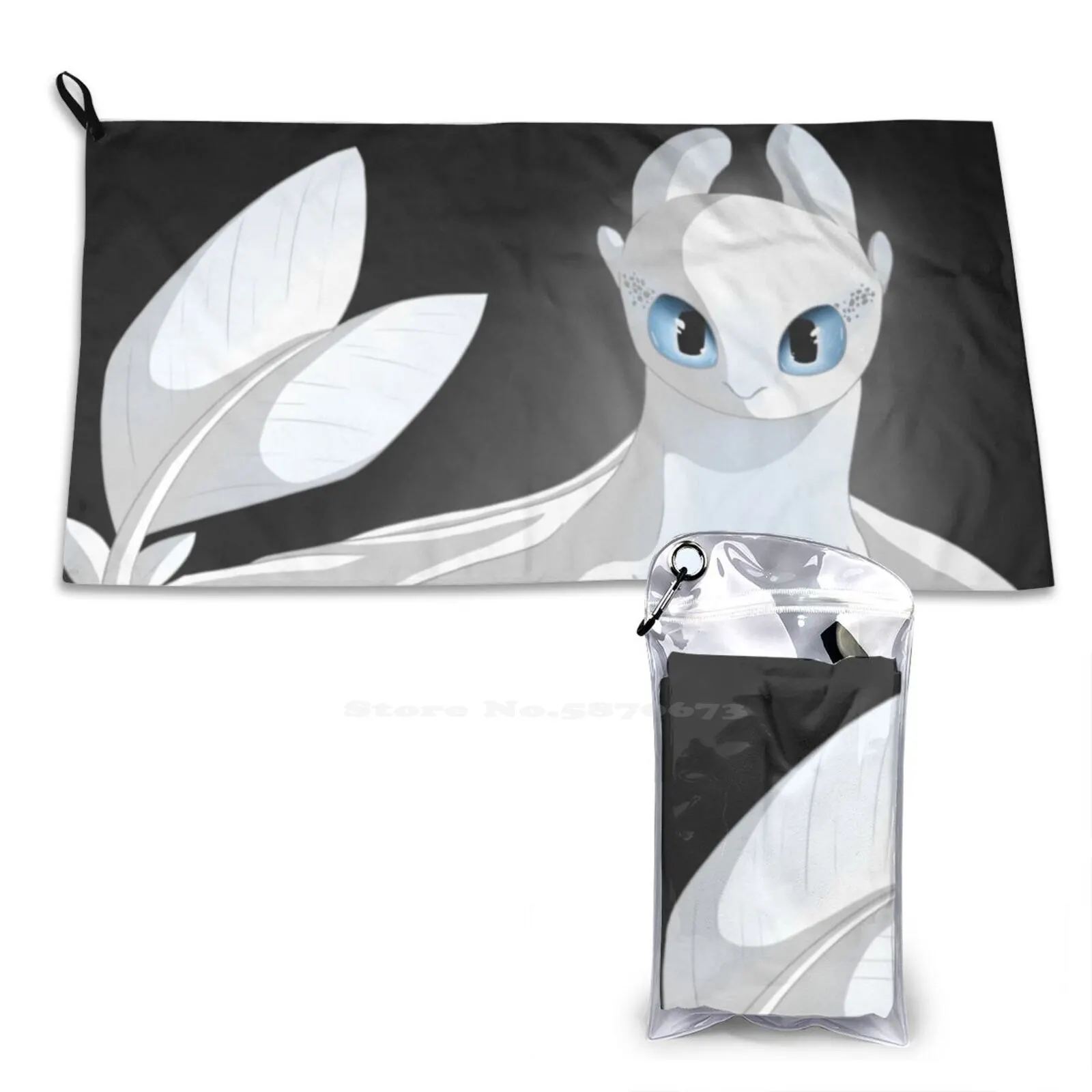 Светильник Fury, персонализированное мягкое полотенце для дома и улицы, Httyd Lightfury Dragon