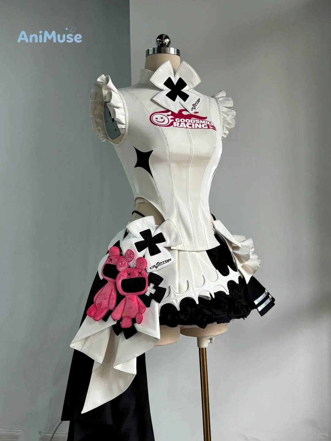Фото Miku 2026 Racing Miku Cafe Ver. Костюм для косплея, белое платье, одежда для ролевых игр на Хэллоуин, AniMuse №3