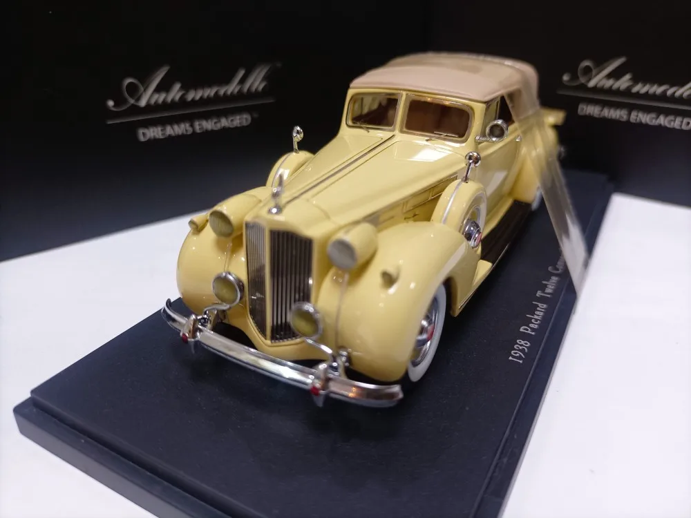 Automodello 1:43 Packard Twelve Convertile Victoria 1938 Limited Edition Simulation Resin Alloy Static Car Model Toy Gift