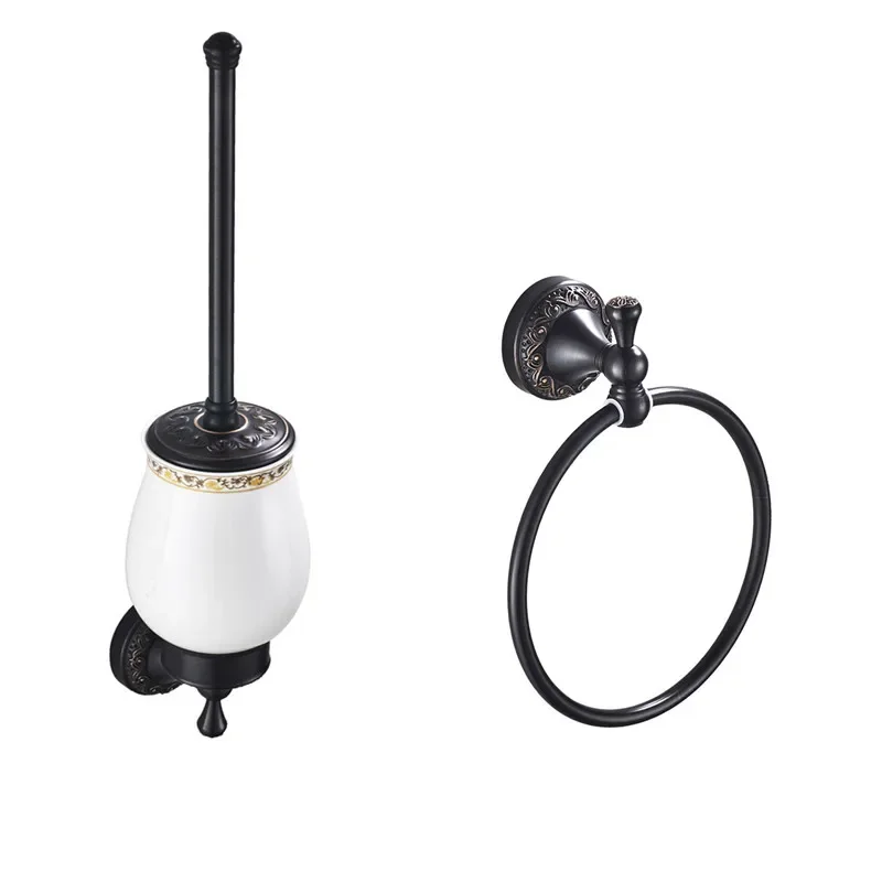 Набор из бронзового держателя для туалетной бумаги с масляным напылением