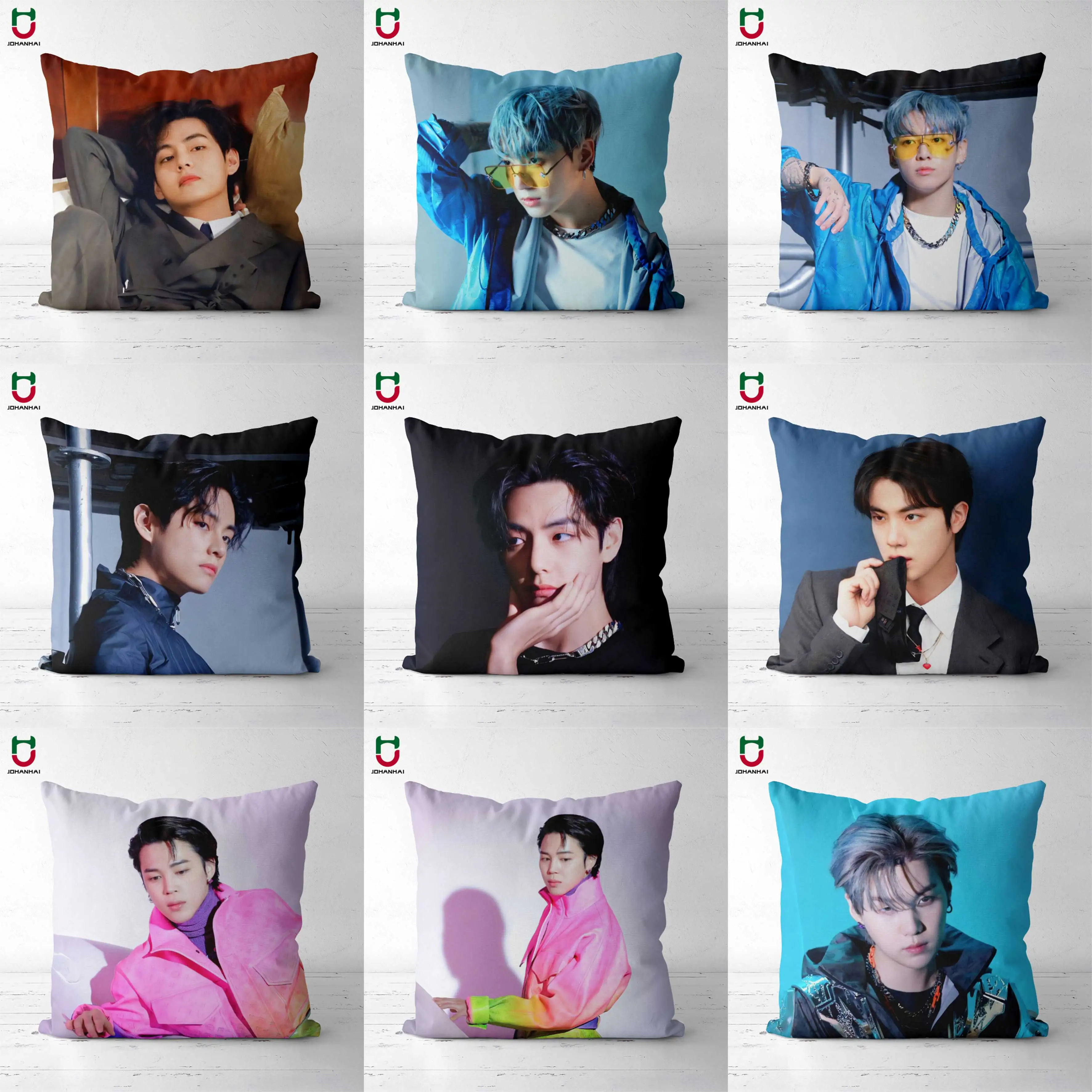 

Подушка Kpop, версия для рукоделия, 70 наволочек, квадратная подушка, 40x40 см, 45x45 см