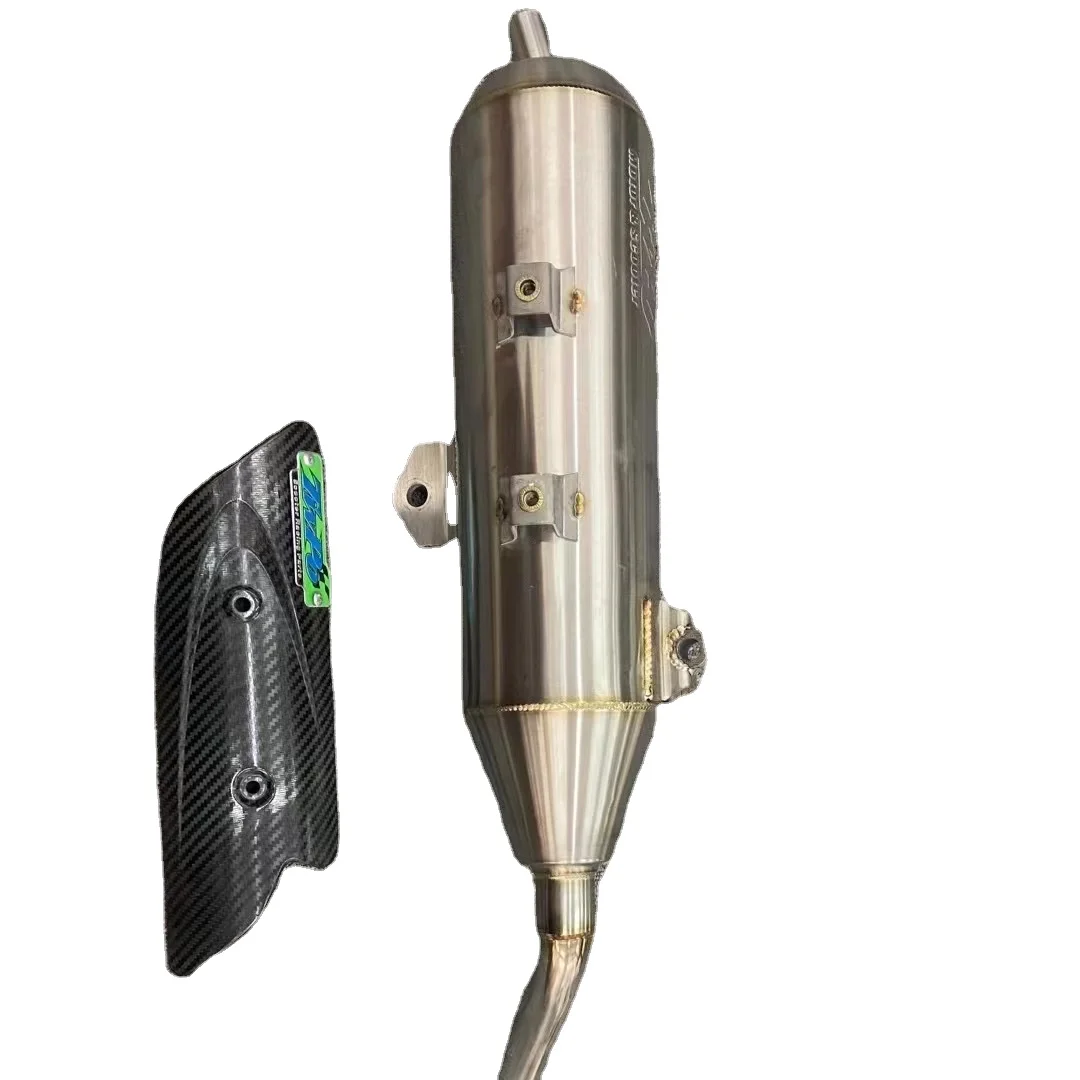 

Nmax155 TWPO modified exhaust pipe 304 stainless steel + double back pressure mute + carbon fiber protection cover +22 caliber