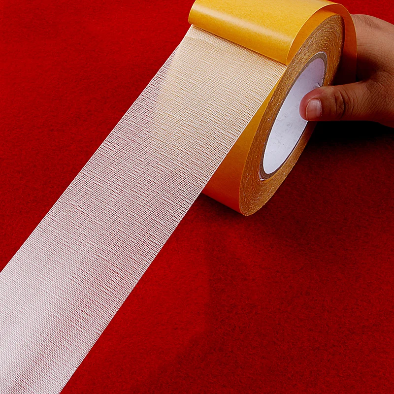 

Strong Fixation of Double Sided Cloth Base Tape Translucent Mesh Waterproof Super Traceless High Viscosity Carpet Adhesive