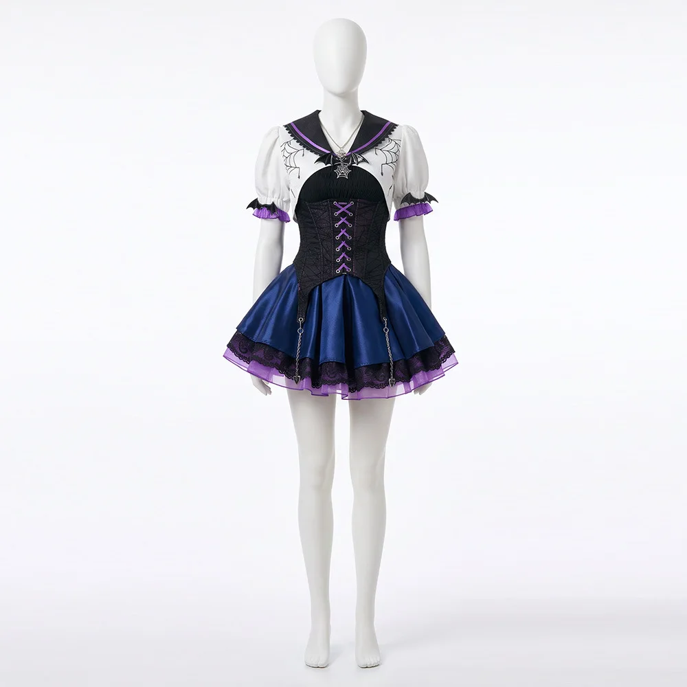 Фото Косплей костюм Operetta Monster High, тёмное готическое лолита матросское платье, женский костюм для выступлений на Хэллоуин №4