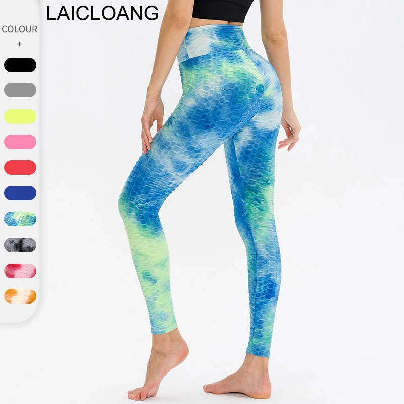 

Anti Cellulite Fitness Leggings Women Textured Bubble Butt Lift High Waist Workout Yoga Pant Skin Friendly Gym Sport Tight