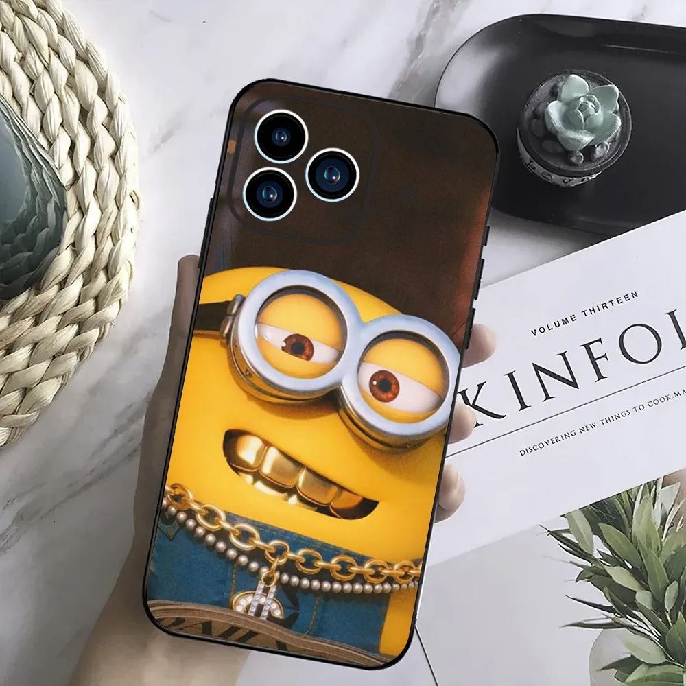 Милый чехол M-Minons для телефона Samsung Galaxy S24 S23 S22 S21 S20 FE S10 S9 S10E Plus ультралегкий черный
