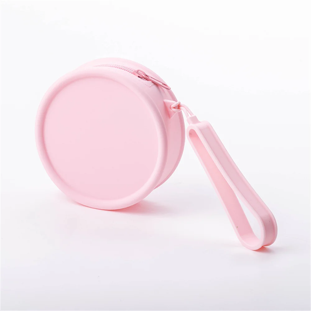 Круглая силиконовая сумка для хранения дорожная косметичка туалетных