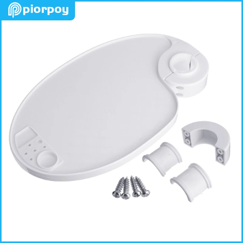 

PIORPOY Adjustable Plastic Dental Chair Scaler Tray Curved Post 45/50mm Universal Rotatable Dentistry Instruments Accessories