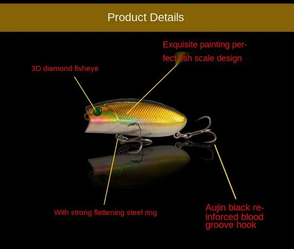 

Buffalo Road Sub-bait Floating Water Wave Climbing Big Mouth Bumping Water Wave Splashing on Water Surface System