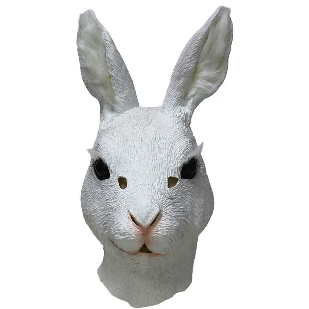 

Косплей Аниме кролик латексная маска на всю голову животное мультфильм кролик Маска кролик костюм Хэллоуин Вечеринка маскарадное платье к...