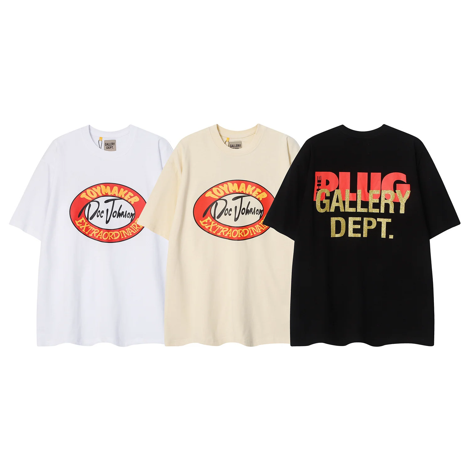 

GALLERY DEPT New High-quality Letter Print Woman Fashion Original Brand T-shirt Men Tops Summer Short Sleeve Cotton Mans Tshirt
