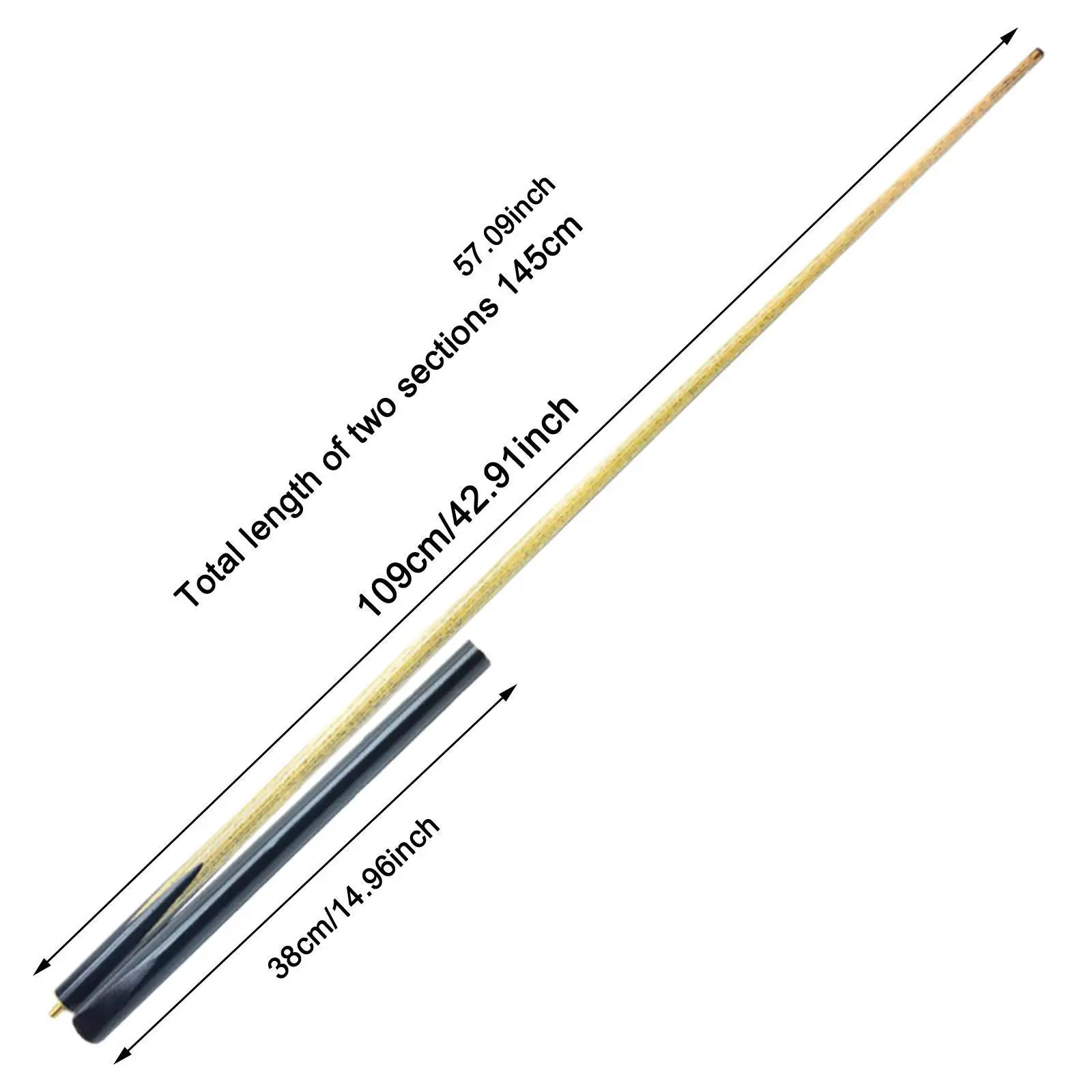 Деревянный бильярдный кий китайский черный восемь бильярдных для начинающего