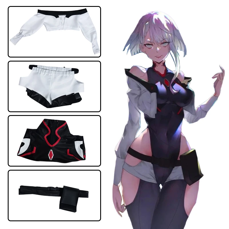 

Детский карнавальный костюм на Хэллоуин Edgerunners Люси