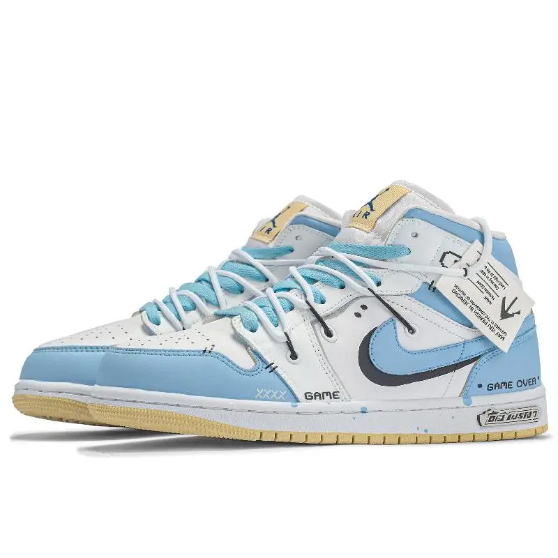 【Customize】Jordan Air Jordan 1 Vintage Basketball Shoes Women's Sneakers shoes BQ6472-701