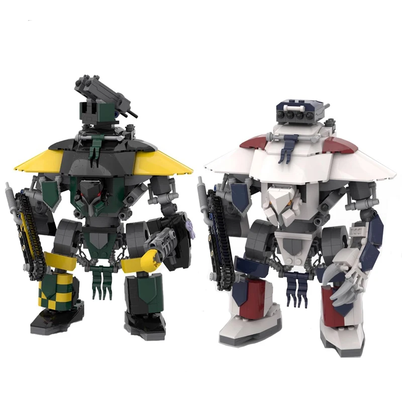 Фото Игра Bricklink Mecha ORC Killas Kan Dreadnought Терминатор Капитан Черный тамплиер Necron Warrior Наборы роботов Строительные блоки Игрушки №4