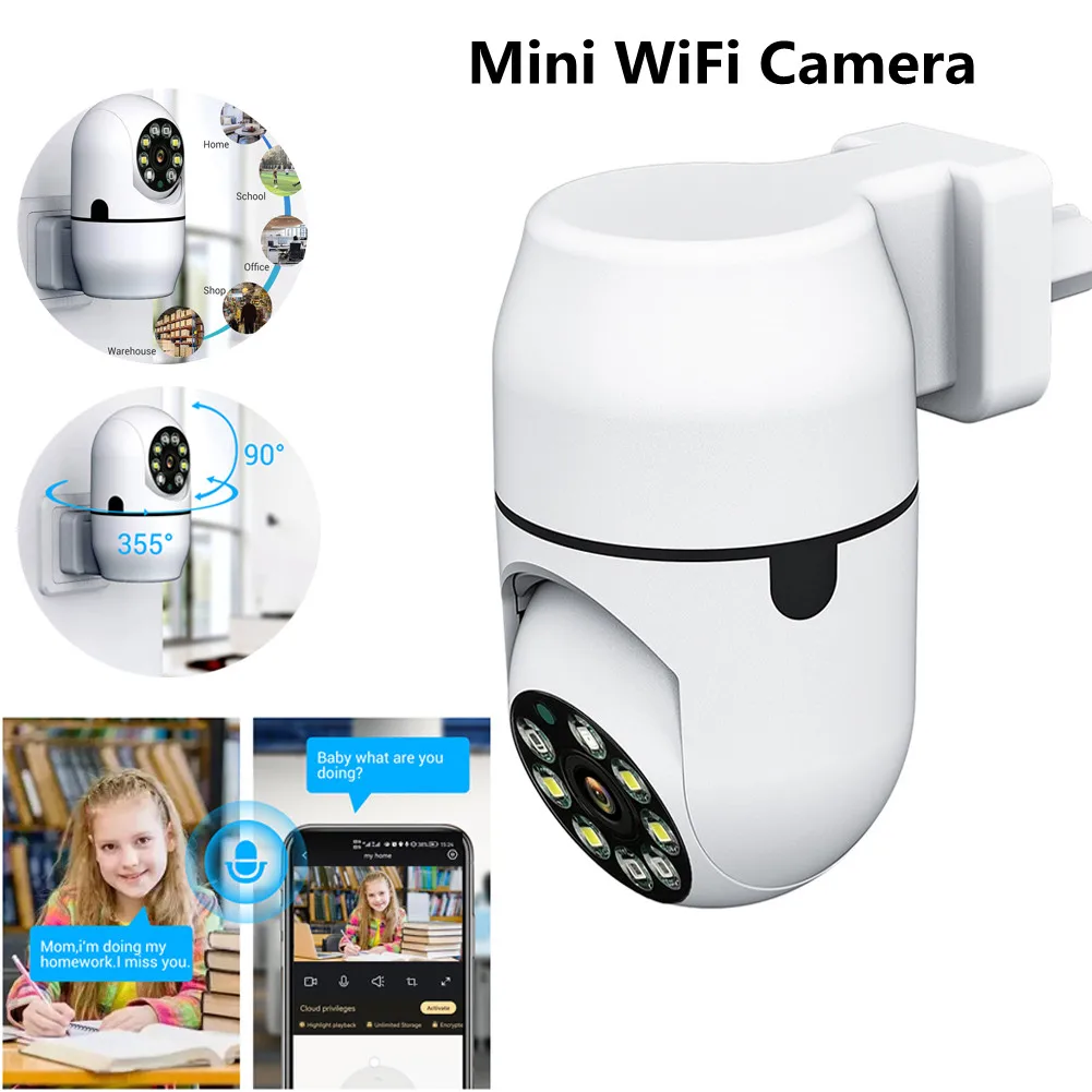 

WiFi IP Camera Outdoor Motion Detection Mini Surveillance Camera Night Vision Audio Human Tracking Home Security WiFi Camera