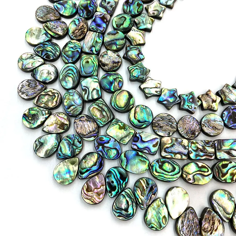 

Natural Abalone Beads Stars Love Water Drops Various Irregular Shapes Abalone Making Necklace Bracelet Jewelry Accessories 5pcs