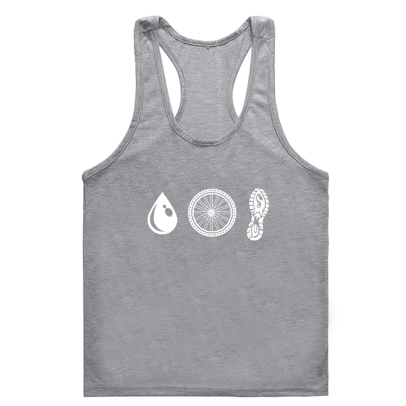

Triathlon Classic Adult tank Gym t-tank top menmen tank Gym t-tank top menmen