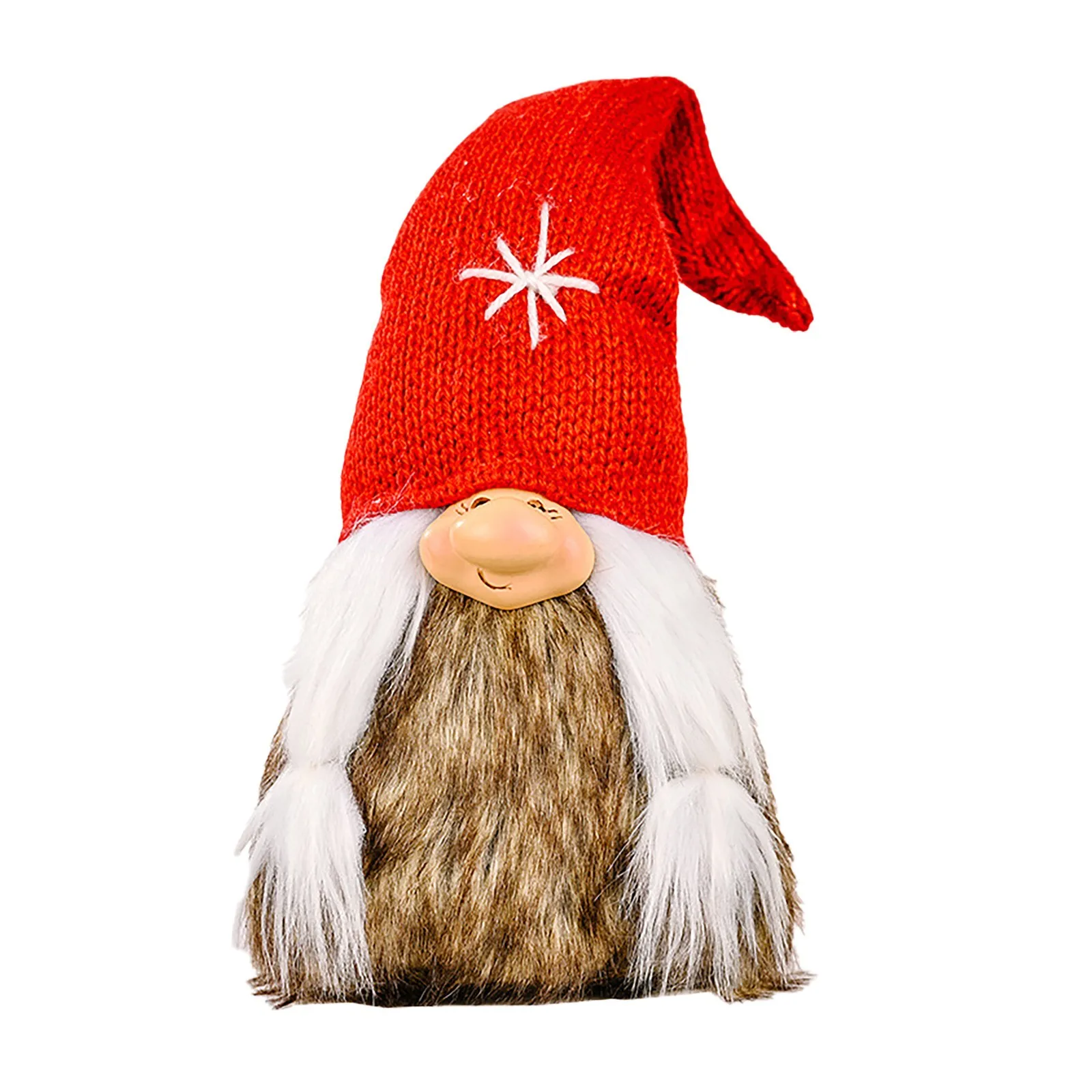 

Face Gift Man Knitted Hat Doll Doll Valentine'S Day Old Holiday Decoration & Hangs Yellow Garland for Christmas Tree