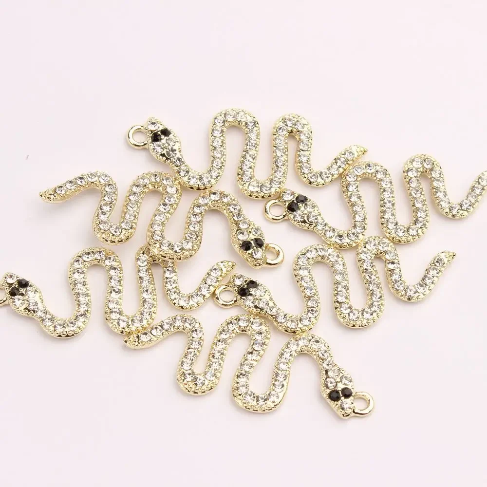 Маленький кулон из сплава животных в виде змеи горошек ювелирные материалы