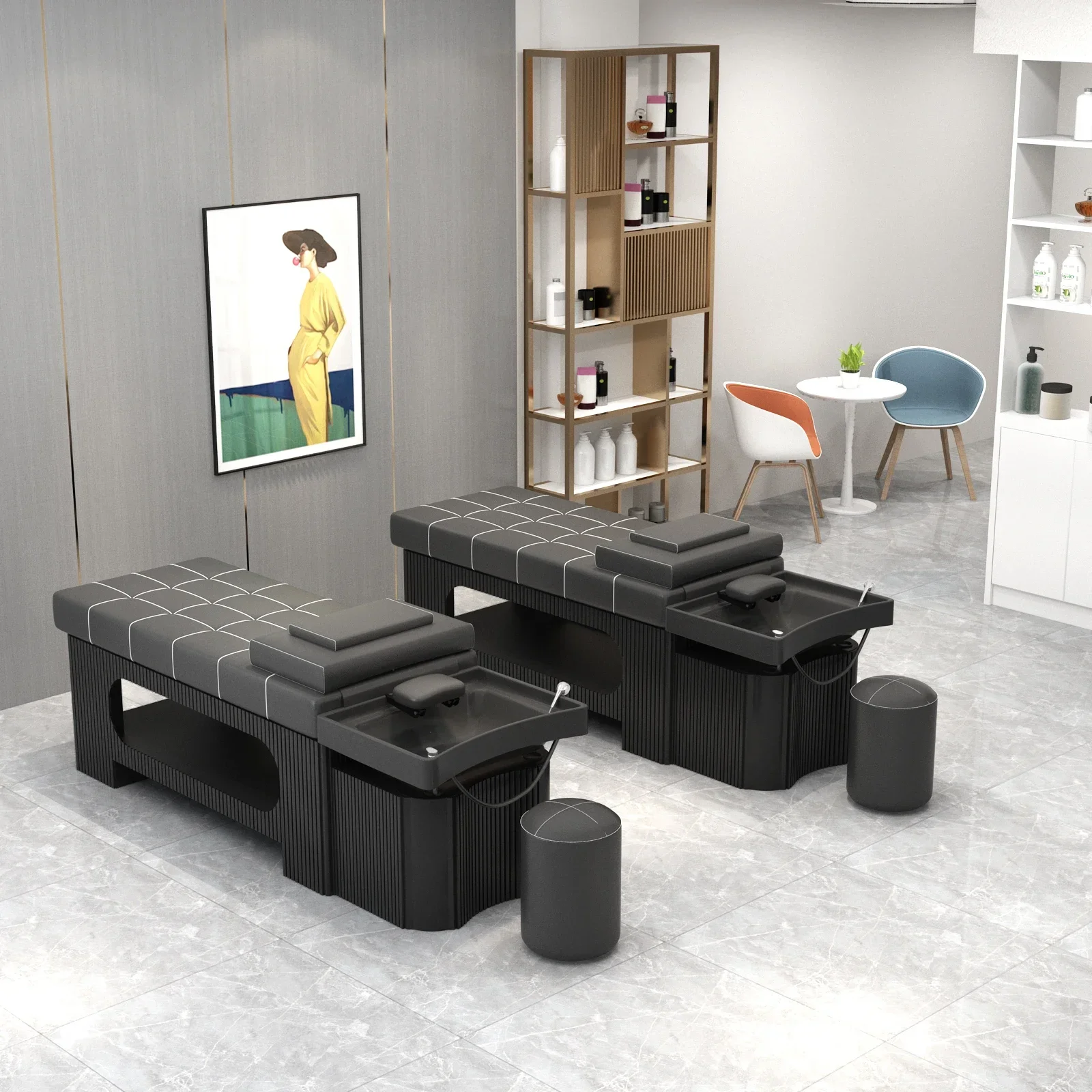 Роскошный тайский шампунь кровать для массажа японская спа-фумигация мытья