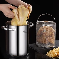 304 stainless steel soup pot stew pot fryer kitchen accessories home kitchen cookware cooking pots for kitchen soup pan
