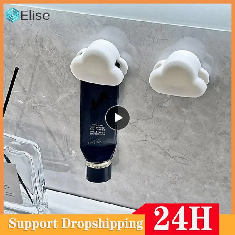 

Household Tools Storage Clip Squeezing Toothpaste New Shelf Pp/tpr Multi-function Cleanser Push Clip Storage Tools Storage Rack