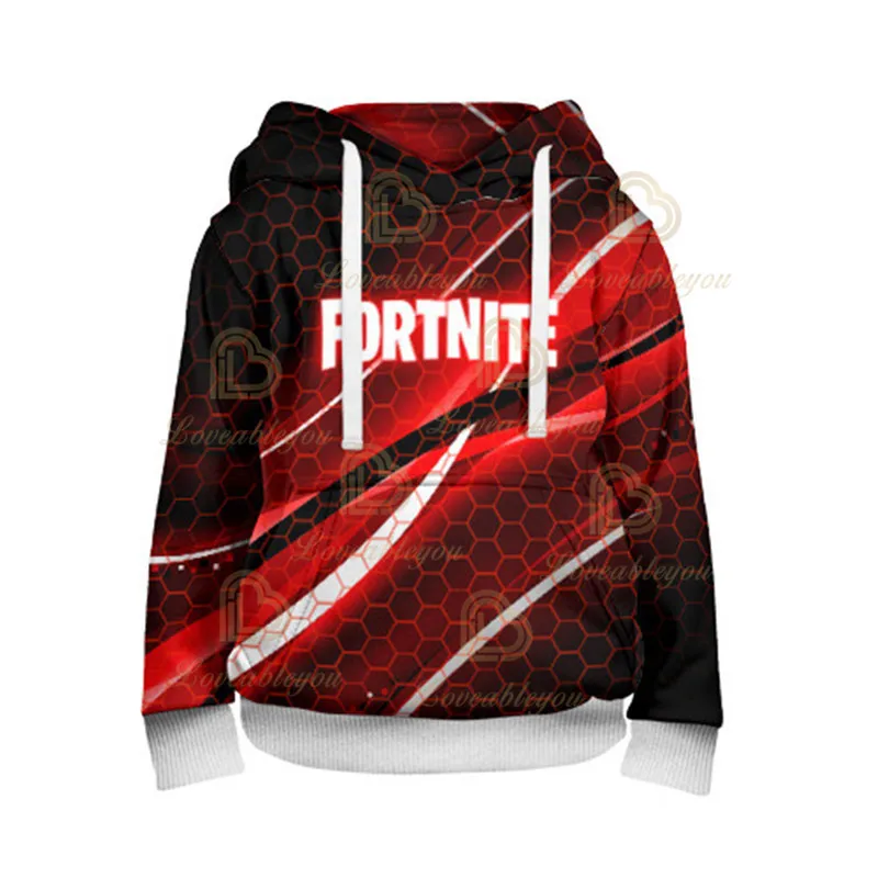 Fortnite Unisex Cartoon Hoodies Kids Boys Girls Sweatshirt Fashion Oversize Fall Children's Clothing Tops Long Sleeve Hoody