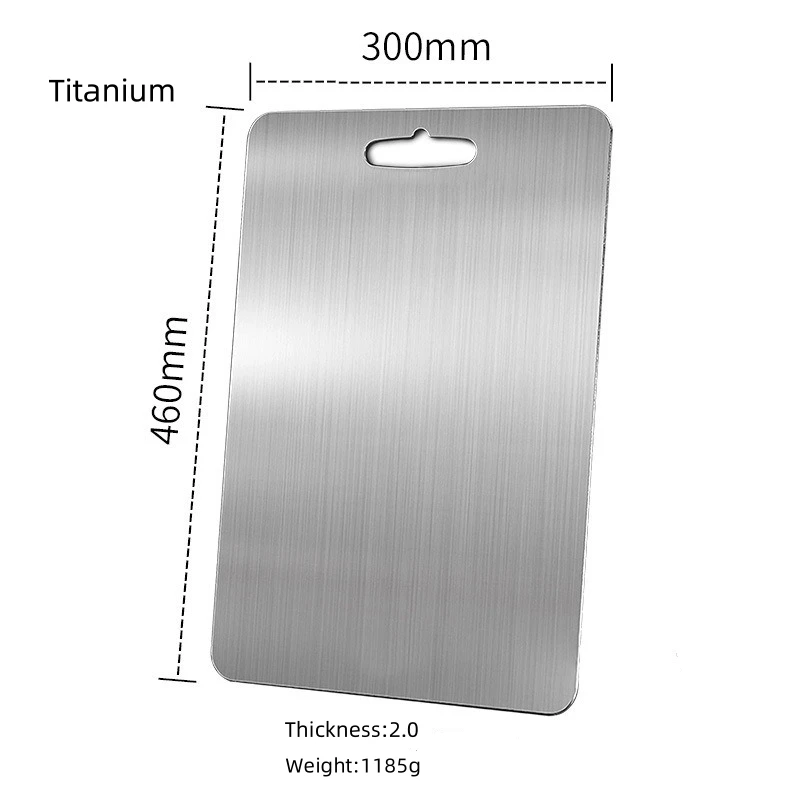 

Разделочная доска из чистого титана. Утолщенная разделочная доска для дома на открытом воздухе. Разделочная доска для мяса. Двусторонняя разделочная доска для фруктов.