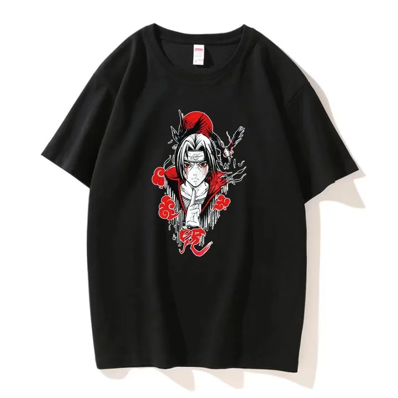 

Japanese Anime T-Shirt Summer Graphic Oversized Casual Manga Printing Fashion Short Sleeve Sportswear Hip Hop Streetwear Unisex