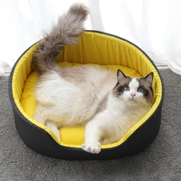 cat dog bed kennel love pet nest super soft cotton summer fashion oval pet cat nest dog bed pet sleeping supplies