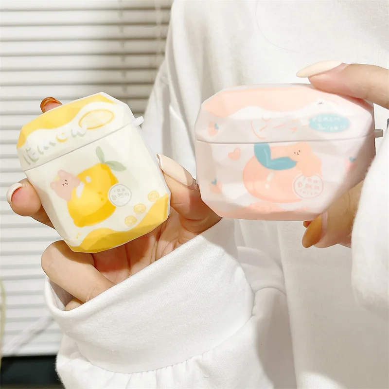 

Little Fresh Fruit Bear 2022 AirPods 3 Case Apple AirPods 2 Case Cover AirPods Pro Case IPhone Earbuds Accessories Air Pods Case