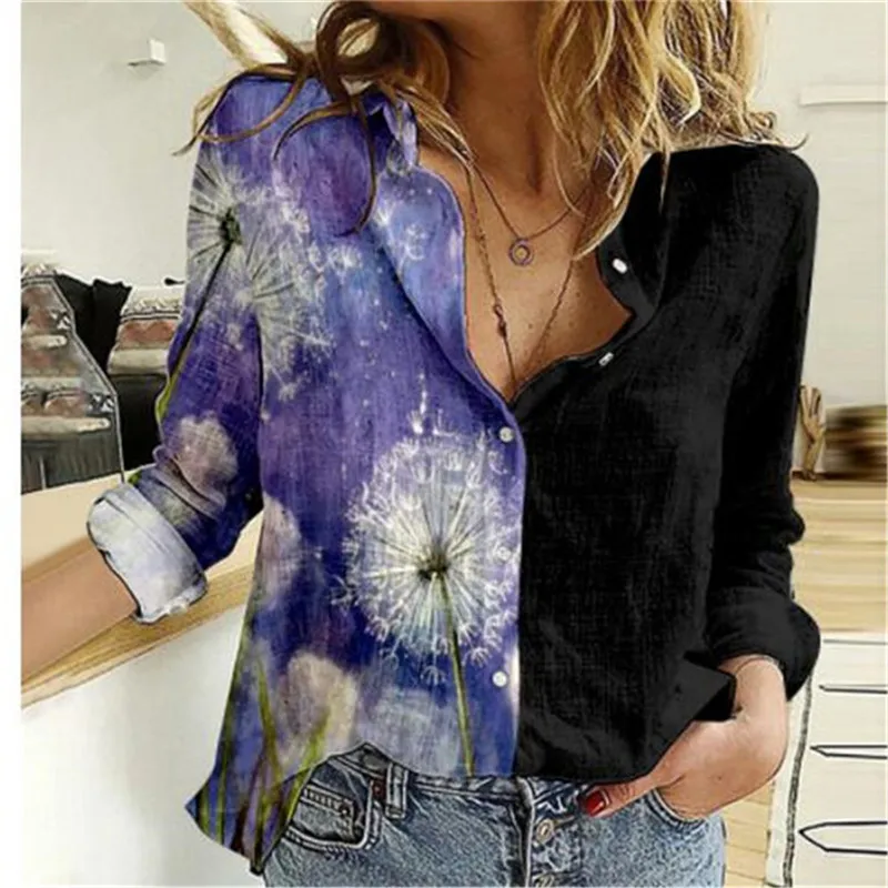 

Leisure White Yellow Shirts Button Lapel Cardigan Top Lady Loose Long Sleeve Oversized Shirt Womens Blouses Autumn Blusas Mujer