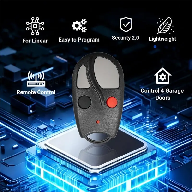 Фото Пульт дистанционного управления для гаражных ворот FEDI-Garage Door Opener Remote для ACT-31B ACP00879, для гаражных ворот Linear Megacode, 4-канальный пульт дистанционного управления №3