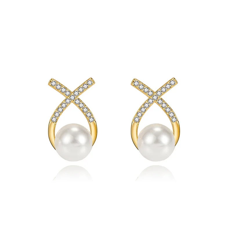 

Real S925 Sterling Silver Origin Pearl Gemstone Earring Females Bohemia Tahitian Pearl Jewelry Aros Mujer Oreja Stud Earring