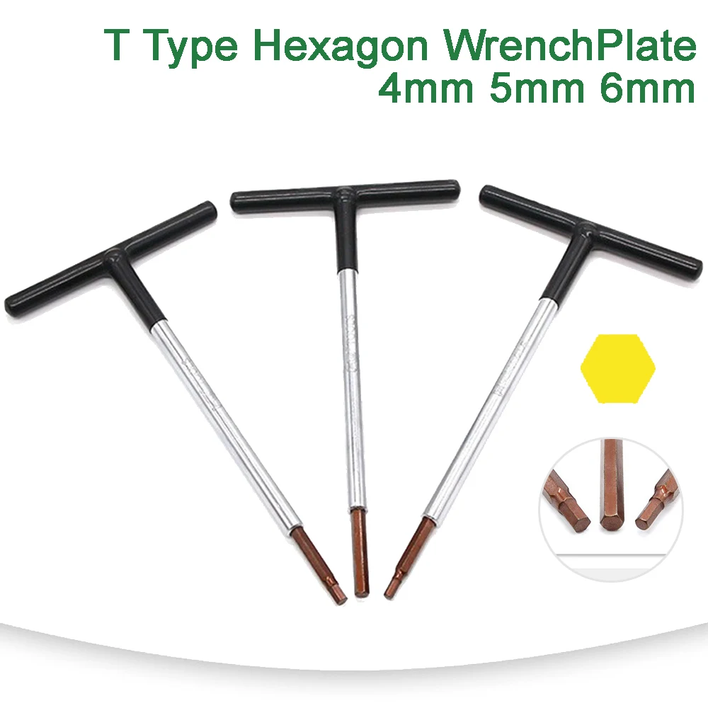 

Bike Repair Tools T-wrench Hex Wrench Spanner Bicycle Inner Hexagon Tool 4mm 5mm 6mm Cycling Mountain Bike MTB Repair Tool