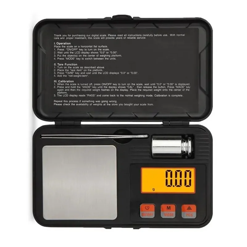

Scale Digital Scale Weight Backlit Scale Pocket Electronic High-precision Display 50g/0.001g Mini Calibration 200g/0.01g