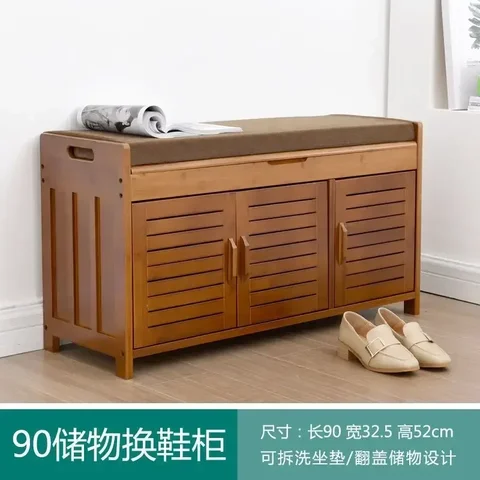 Табуретка для обуви, табурет для хранения, может сидеть, искусственный бамбуковый шкаф для обуви, сменные табуретки, мебель для гостиной, оттоки