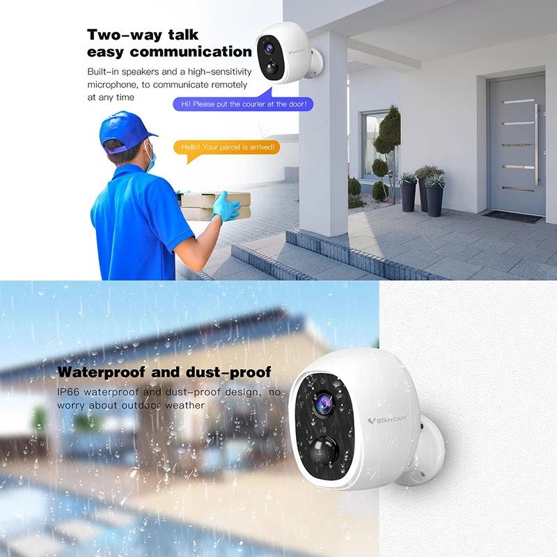 Vstarcam Новое поступление CB53 мини 5000 мАч батарея Cameca 1080 HD Smart Wifi Cam с солнечной
