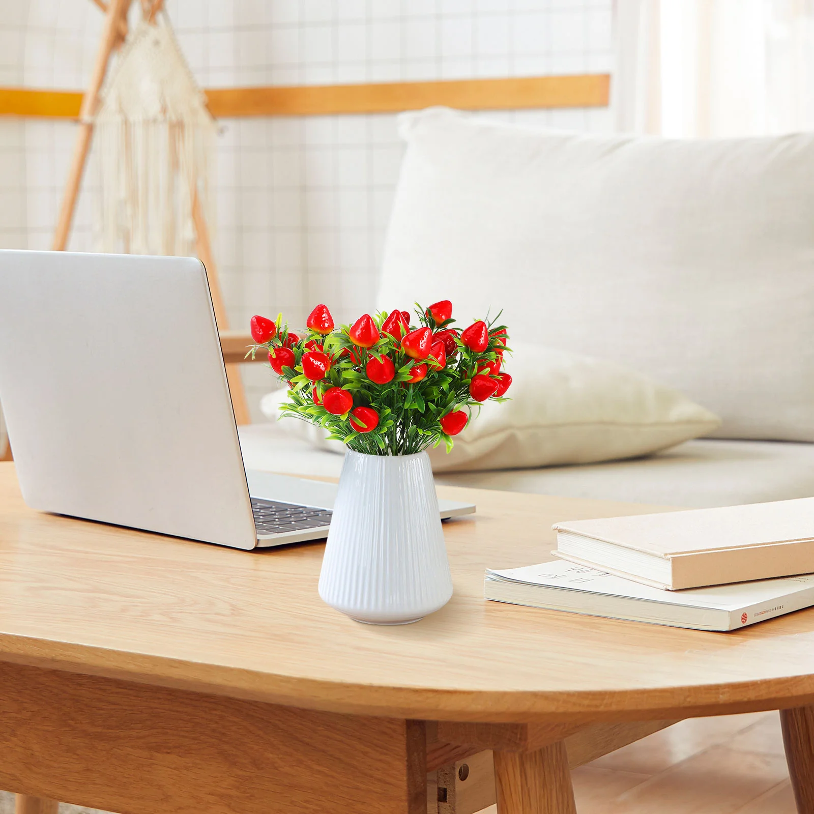 3 шт. имитация клубничного букета поддельные булочки DIY украшения ветка торта