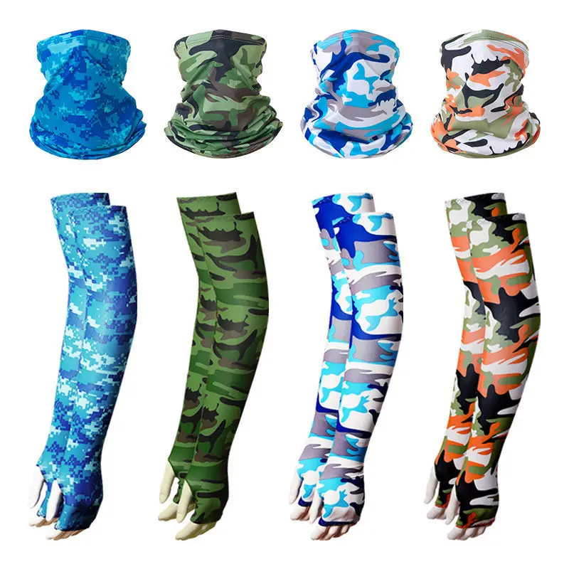 

Summer Hot Selling Ice Silk Bandana Scarf Outdoor Cycling Equipment for Men Women Fishing Motorcycle Face Bandana and Arm Sleeve