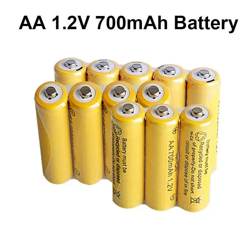 

10pcs HJ 1.2V 700mAh Ni-cd Rechargeable AA Battery Cell