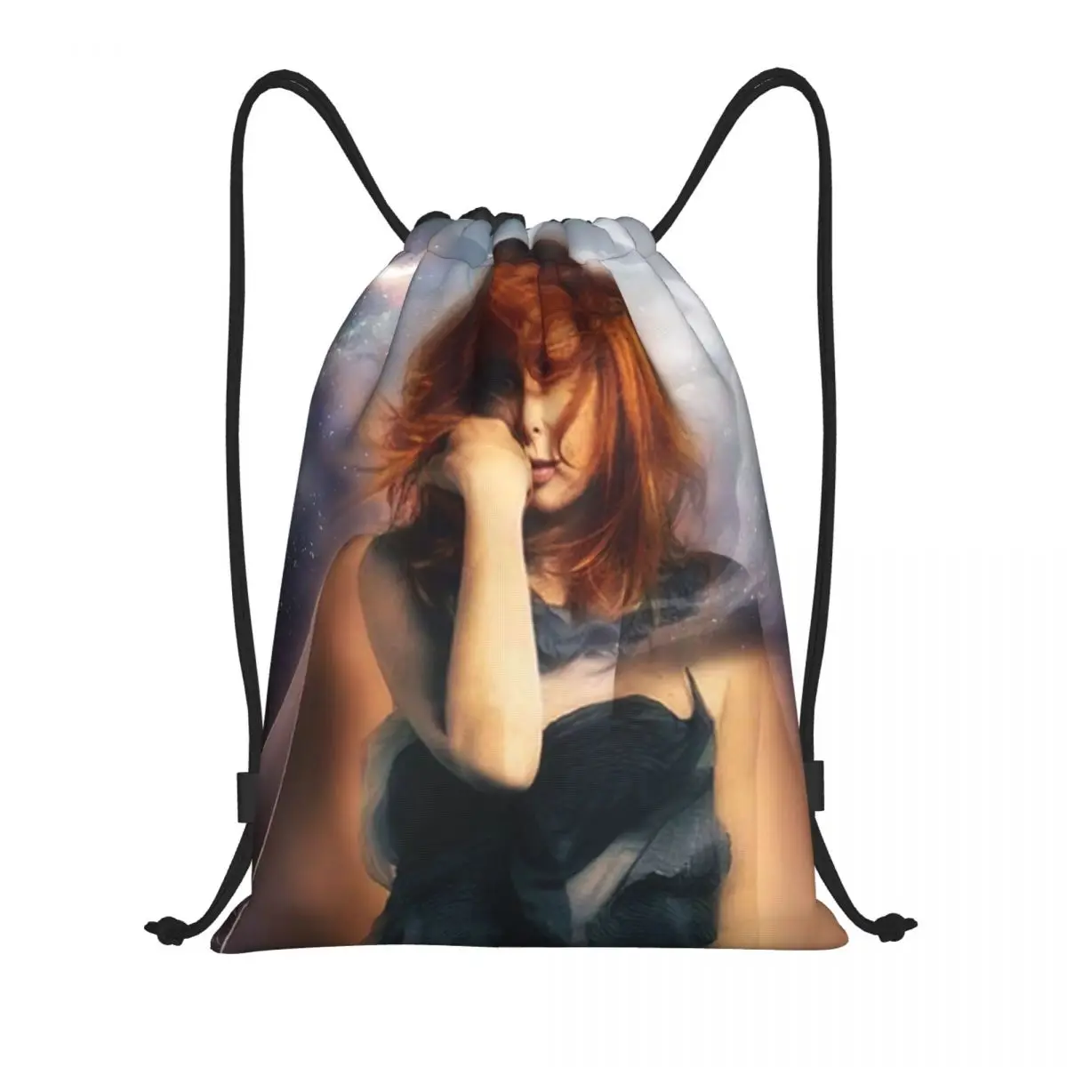 

Custom Mylene Farmer Drawstring Bags for Training Yoga Backpacks Men Women French Singer Sports Gym Sackpack