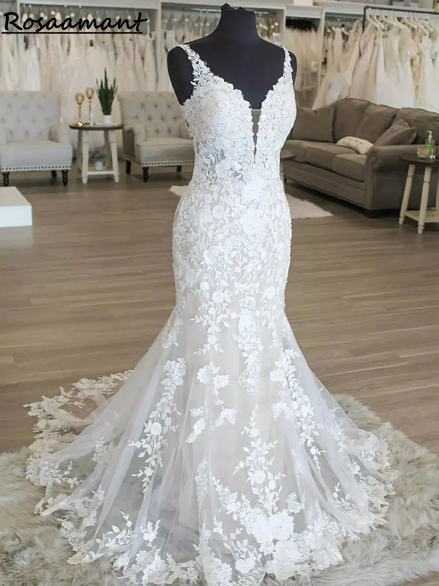 

Gorgeous Mermaid Bride Gowns With Grace Tulle Sweep Train Wedding Dresses Grace Bridal Wedding Gown Vestidos De Novia