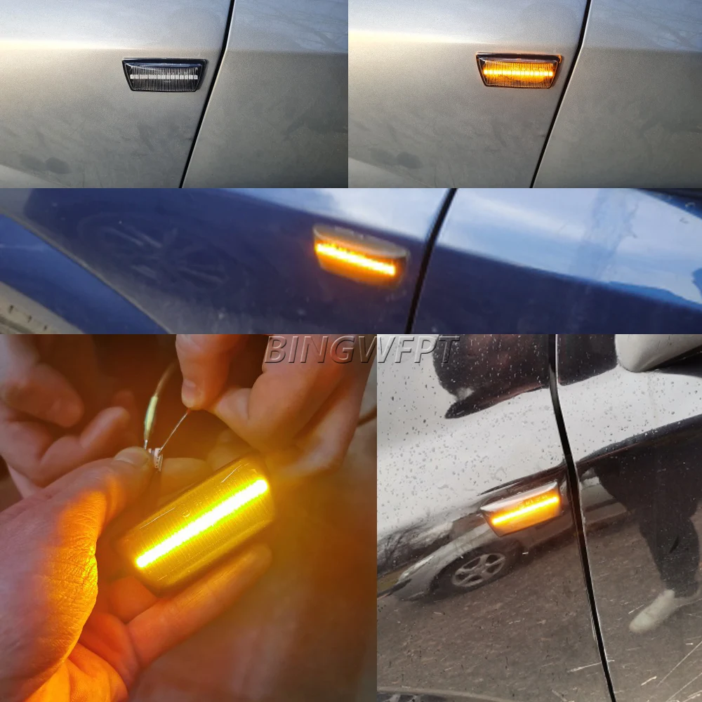 2 шт. для Opel Insignia Astra H Zafira B Corsa D Chevrolet Cruze динамические светодиодные боковые