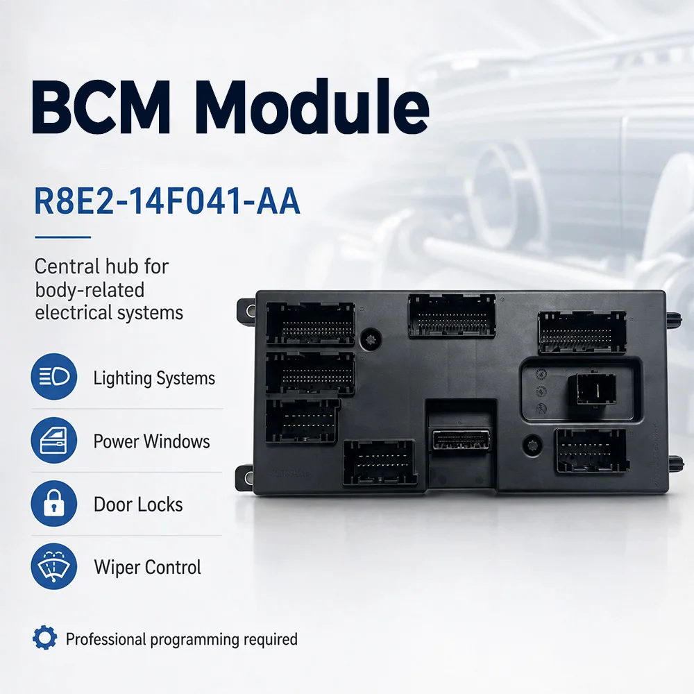 Фото Блок управления кузовом (BCM) R8E2-14F041-AA для Land Rover Jaguar, протестированные автозапчасти. №2