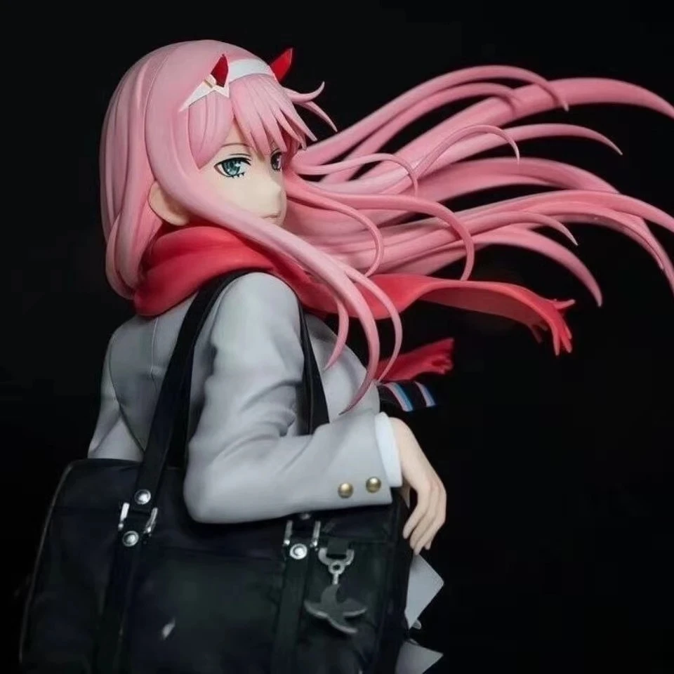 23 см Лидер продаж аниме фигурка Дарлинг в Фране ZERO TWO 02 школьная плиссированная
